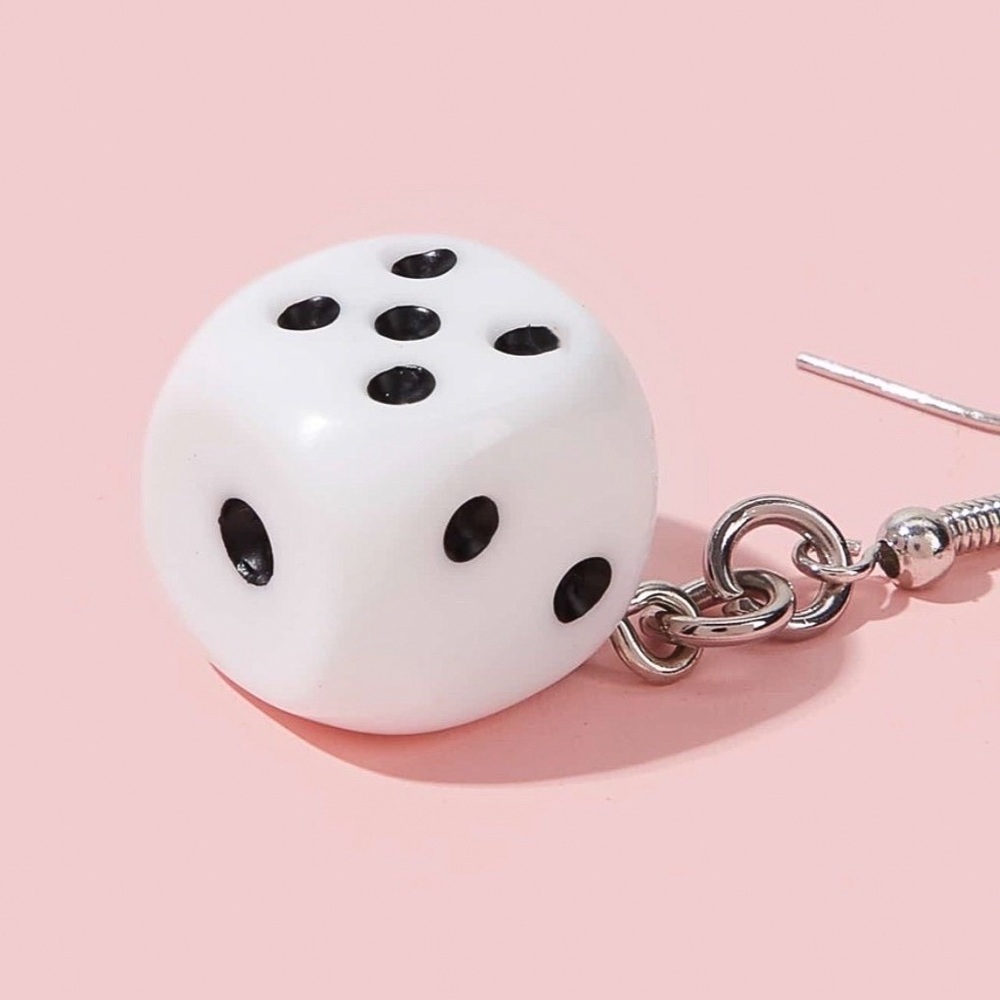Any 2/$20!  Dice Pair Dangle Earrings - Picture 4 of 8